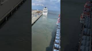 Copenhagen departure of Holland America cruise ship #shorts