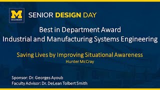 UM-Dearborn | CECS | Senior Design Day 2023 | Best in Department - IMSE