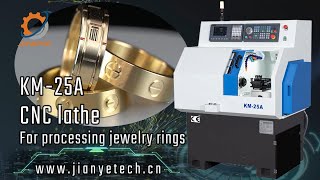 KM25A cnc lathe for processing jewelry rings