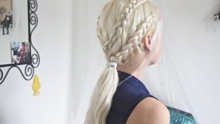 Game of Thrones Hair ∆ Daenerys Inspired Braided Ponytail