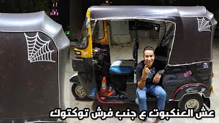 عش العنكبوت ع جنب فرش توكتوك شغل حصرى Tuktuk spider nest sticker 🏅👻✌️