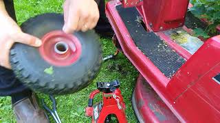 Murray 5/25 Lawn Mover wheel reparation.