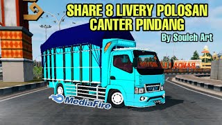 MOD BUSSID TERBARU CANTER REBBECA PINDANG LIVERY POLOS DETAIL