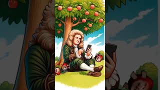 If Isaac Newton used a cellphone...🍎😄 #artandcraft