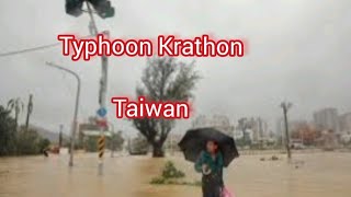 Typhoon Krathon hit Taiwan, 4 October 2024