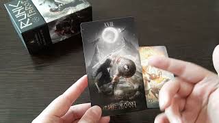 Runic Tarot. Старшие арканы Солнце (Сол и Скёльд) и Луна (Бальдр, Хёд, Хати и Мани), значения карт