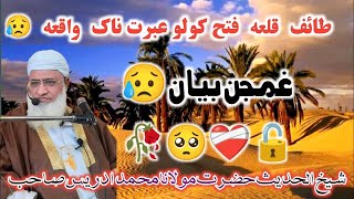 New pashto bayan||Milana sheikh idrees Sahab||مولانا شیخ ادریس صاحب ،طائف سفر غمجنہ واقعہ 😥