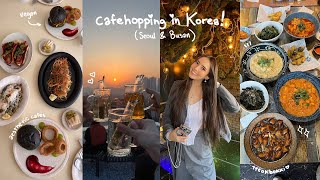 cafe hopping in korea 🇰🇷 celebrity-approved tteokbokki, aesthetic desserts, vegan cafes, street food