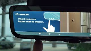 Pair garage remote to Lexus digital rearview mirror! Walk-thru.