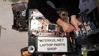 Toshiba Satellite L670 disassembly replace LCD screen motherboard keyboard palmrest bottom case