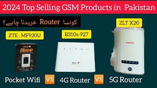 2024 Top Selling 4G/5G Wifi Router & Pocket Device Latest Price & Review ZLT X20, B310s-927, MF920u