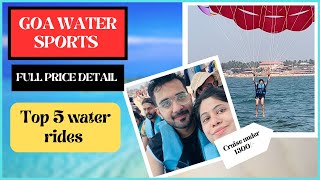 Last Day In Goa|Top 5 Water Rides With Full Price Detail🤑|Ep 11||ThatCreatorNari