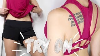 TRY ON HAUL 💪🏻💕 GYMSHARK, Lululemon, Lorna Jane, Slinkii | Karismas DAY 8