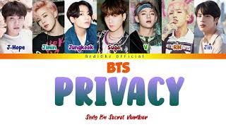 How Would BTS Sing SECRET NUMBER (시크릿넘버) - PRIVACY