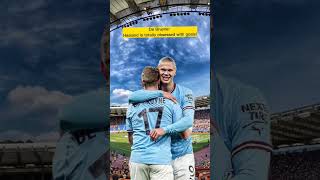 De Bruyne: Haaland is totally obsessed with goals! #short #shorts #footballshorts