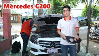 Mercedes C200 | Nâng cấp bi gầm Xlight F10 tại Fixauto | Bi gầm | Xlight F10