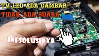 SERVIS TV LED POLYTRON 32 INCH | Ada gambar tapi tidak ada suara