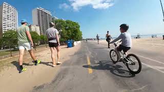 2023, June 10, Cycling on Chicago Lakefront Trail and Evanston