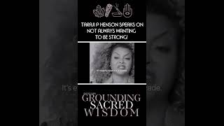 Taraji P. Henson speaks on not always wanting to BE STRONG! #TarajiPHenson #ExultLife