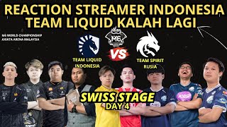 REACTION STREAMER INDONESIA❗️TEAM LIQUID ID KALAH vs TEAM SPIRIT❗️M6 WORLD CHAMPIONSHIP SWISS STAGE