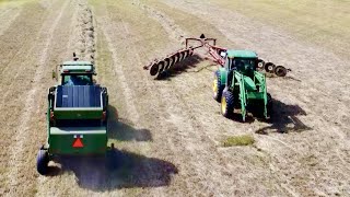 A Hot Day Of Baling Hay!