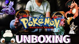 Opening 2 packs of Pokémon Darkness Ablaze good pull