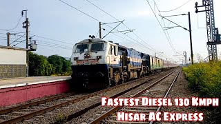 Fastest DIESEL 130 KMPH Coimbatore Hisar AC SF EXPRESS || Indian Railways