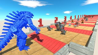 MechaGodzilla Blue VS Team Rodan; King Kong - Animal Revolt Battle Simulator