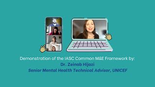 Demonstration of the IASC Common M&E Framework by Zeinab Hijazi