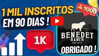 1 Mil Inscritos em 90 dias !!  obrigado !