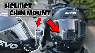 HELMET CHIN MOUNT FOR ACTION CAMERA || INSTALLATION