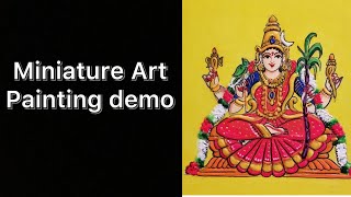 MINIATURE ART. PAINTING DEMO.