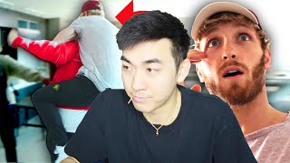 LOGAN PAUL FIGHTS BROTHER'S FRIEND! | REACTION