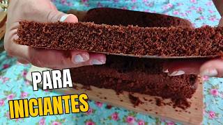 🎂 Massa Chiffon de Chocolate para Iniciantes Forma 20x15x10