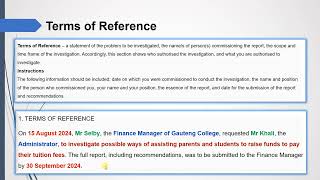 2024 S2| ENN1504| ASSIGNMENT 2| LESSON 2| INVESTIGATIVE REPORT