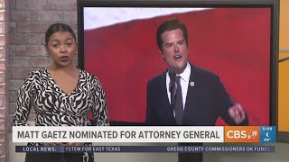 TRENDING: Matt Gaetz tapped as Trump's AG, GM recalls vehicles, Astrodome to get facelift