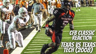 Texas vs Texas Tech In 2008 Was One To Remember!!