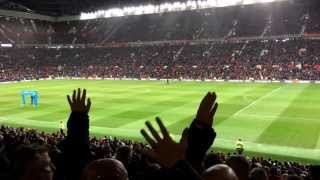 Loud Spurs fans in an otherwise lifeless Old Trafford