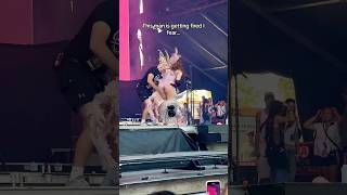 Chappell Roan’s wardrobe mishap at her concert 😮 #shorts #chappellroan #music #concert