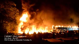 20220817 2nd Alarm Barn Fire, Coal Region Trailers, Route 61, Shamokin Township, Pa