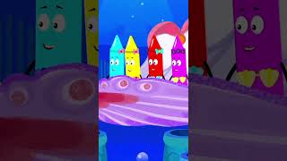 Five Little Mermaids #shorts #thefivelittleshow #cartoonvideos #kidssong #nurseryrhymes #count