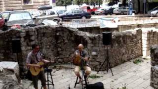 Street musicians in Zadar , Croatia