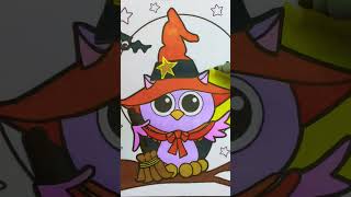 #shorts #youtube #halloween #halloween2022 #witch #coloring #speedcoloring