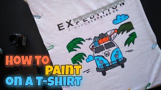 How to paint on a T-shirt | simple painting video | #WHITEBoxmalayalam