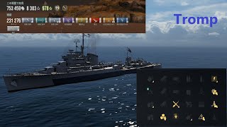 【World of Warships】 Tromp replay 【wows】