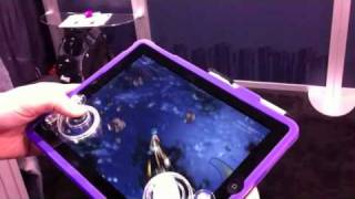 Ten 1 Design Fling thumbsticks for iPad gaming - CES 2011