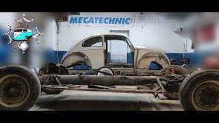 Volkswagen Cox 1967 - Mecarestoreit E04 - Démontage du châssis