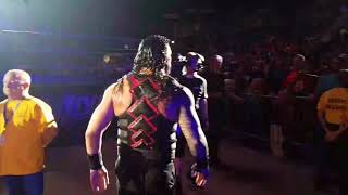 Roman Reigns & Seth Rollins vs Dolph Ziggler & Drew McIntyre WWE live Bismarck N.D