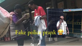 Fake police prank Murife don’t run 😂 #fakepoliceprank #trending #prank