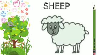 #sheep coloring fun#kids drawing of sheep#toddler's preschool activities#children learning videos